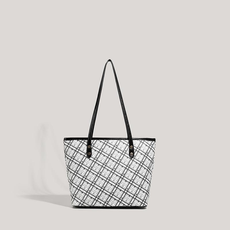 

Large capacity bag women s new simple retro high-end texture handbag fashion чёрный