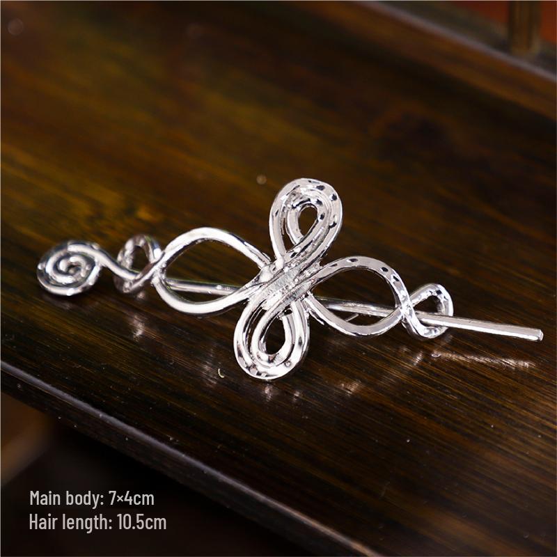 Hanfu Haarkrone: Unisex Kopfschmuck im antiken Stil mit Haargummi und Nadeln für Cosplay, Fotografie und Auftritte.