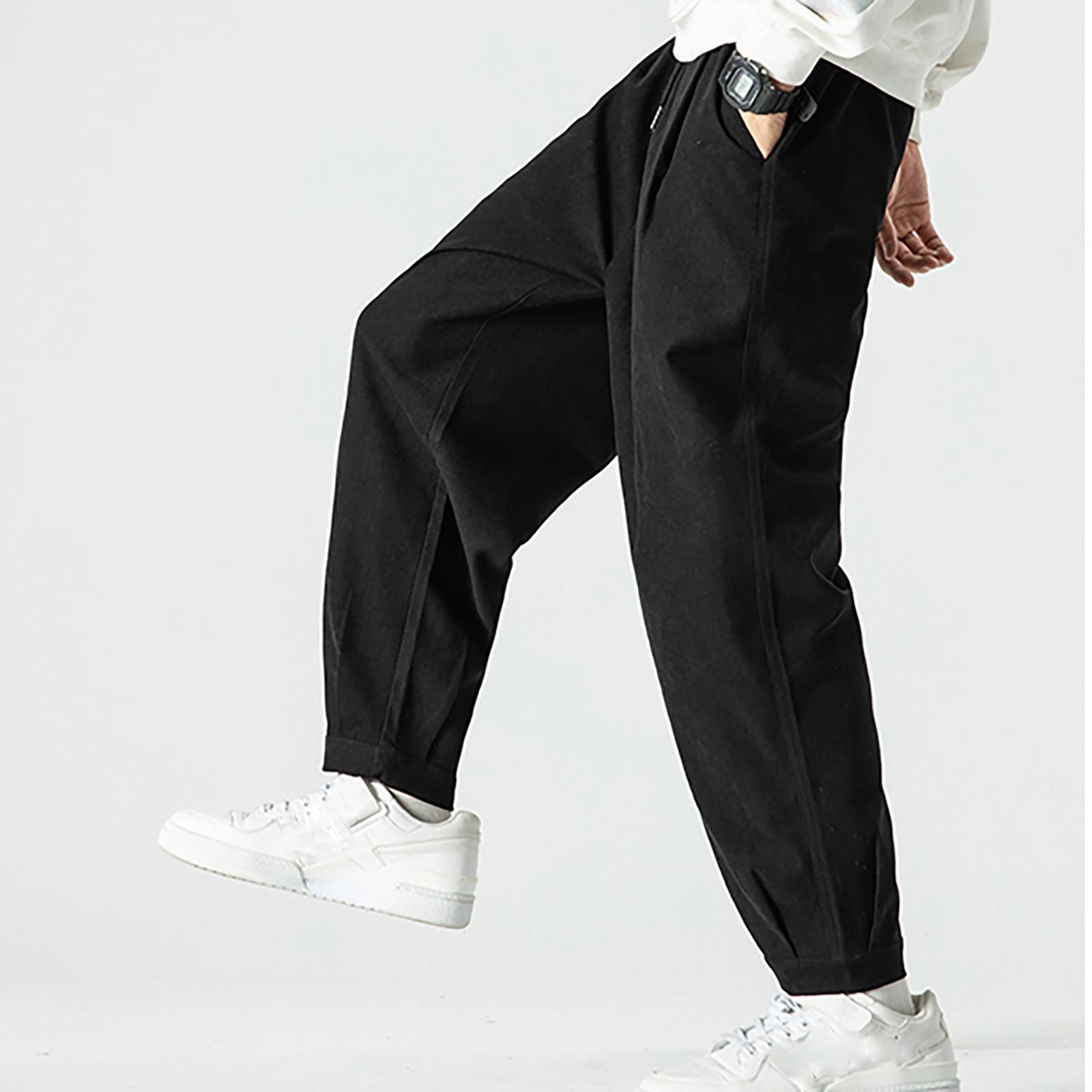 

(SU)Мужские модные комбинезоны с карманами на шнурке и прямыми штанинами, повседневные брюки