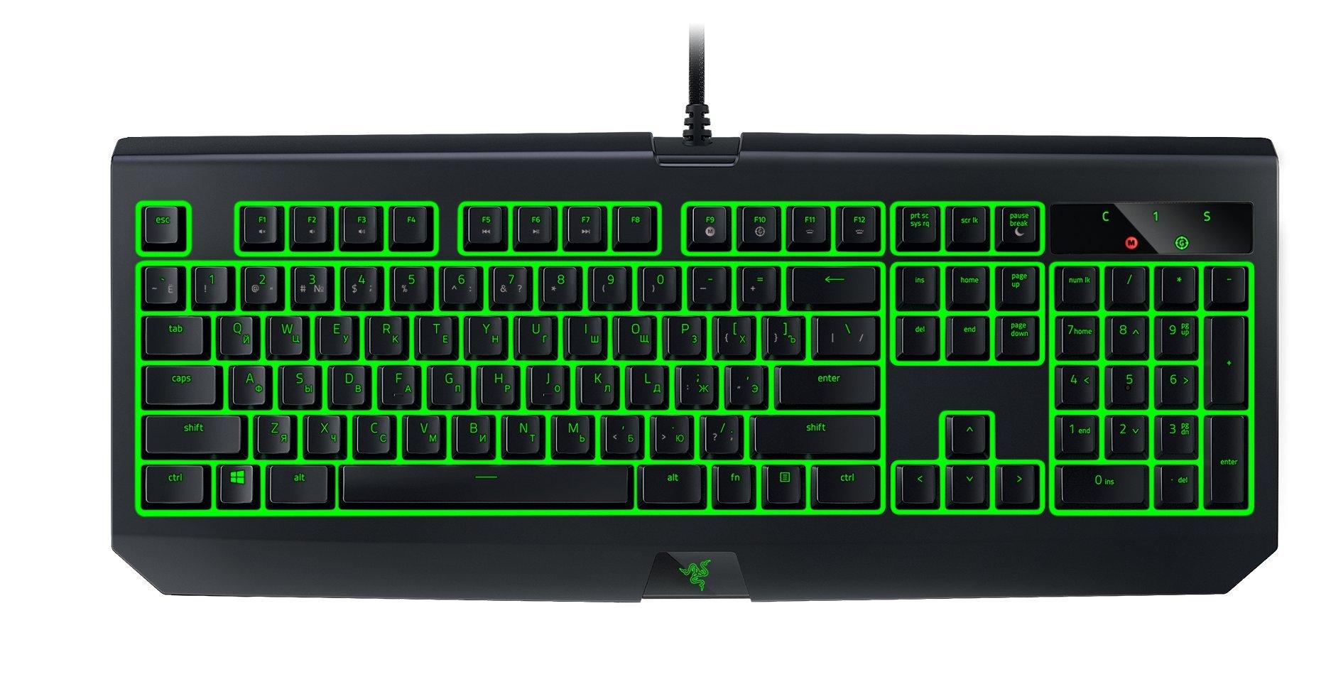 

Razer Blackwidow Ultimate 2018 English original green switch gaming keyboard authorized dealer layout, [Japan warranty] RZ03-01703000-R3M1 чорний