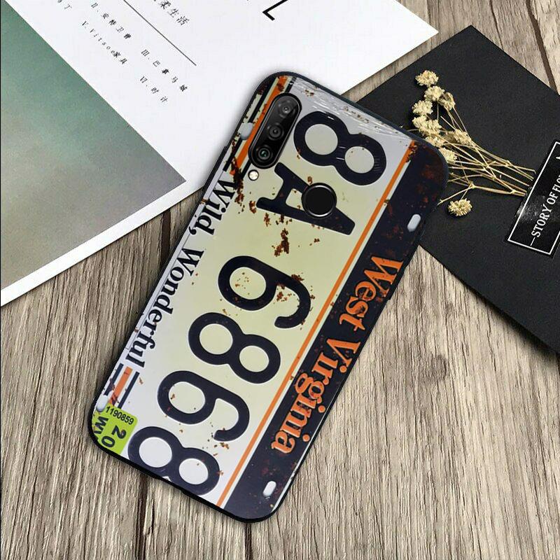 Retro Vintage License For Huawei Nova 5T 9 10 SE 7i 8i 11i 12i Y73 Y90 Y70 Y72 Y61 Y91 P60 Pro P40 P30 Lite Case