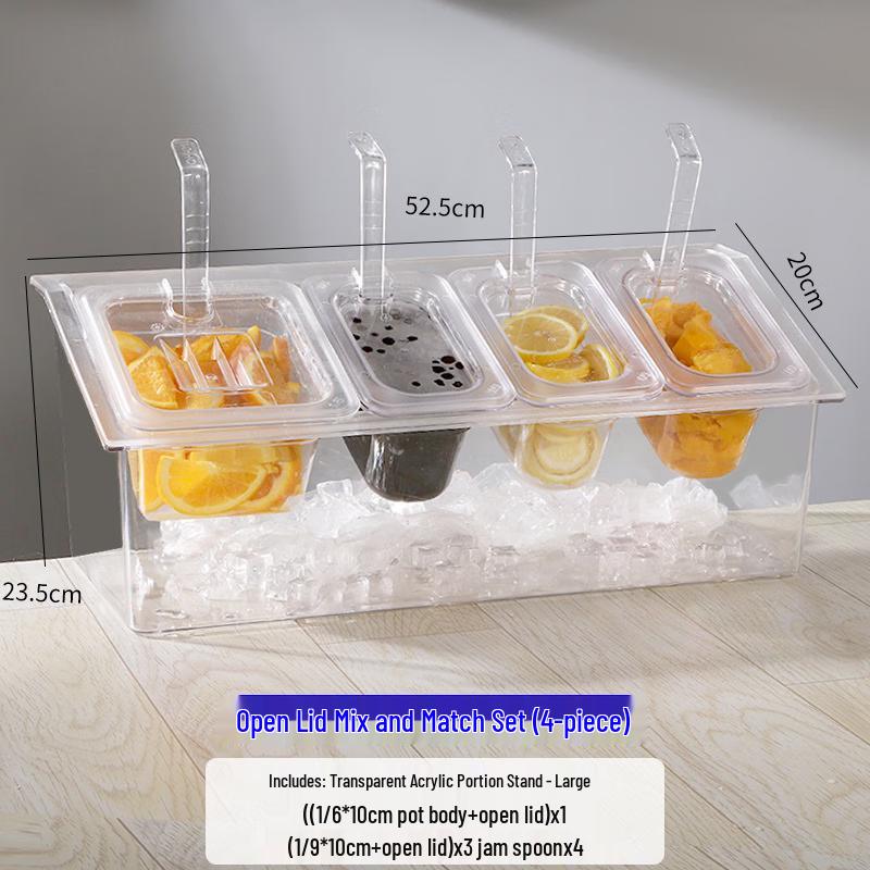 Clear Plastic Condiment Organizer Box