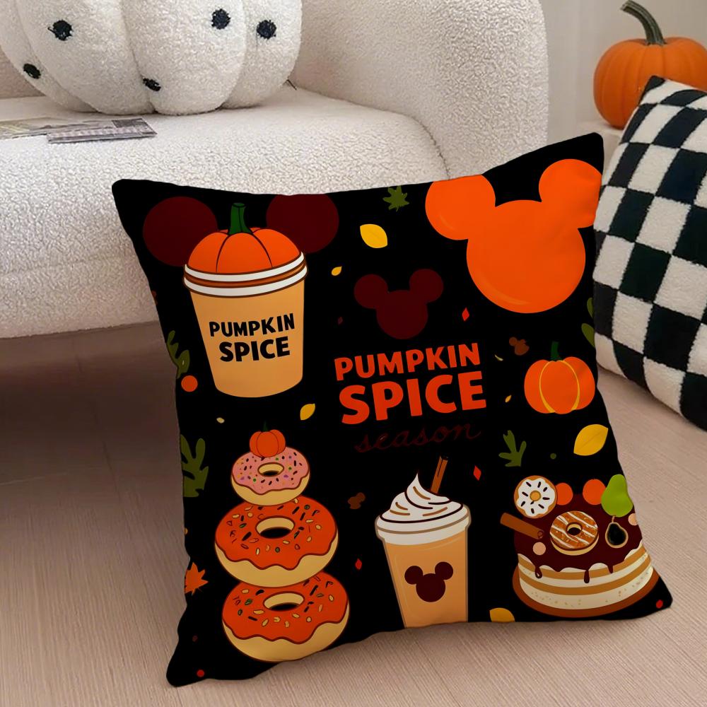 Cute Halloween Childrens Trick Oral Happy Cushion Cover Linen Pillow Case Soft Breathable Protective Couch Room Decoration