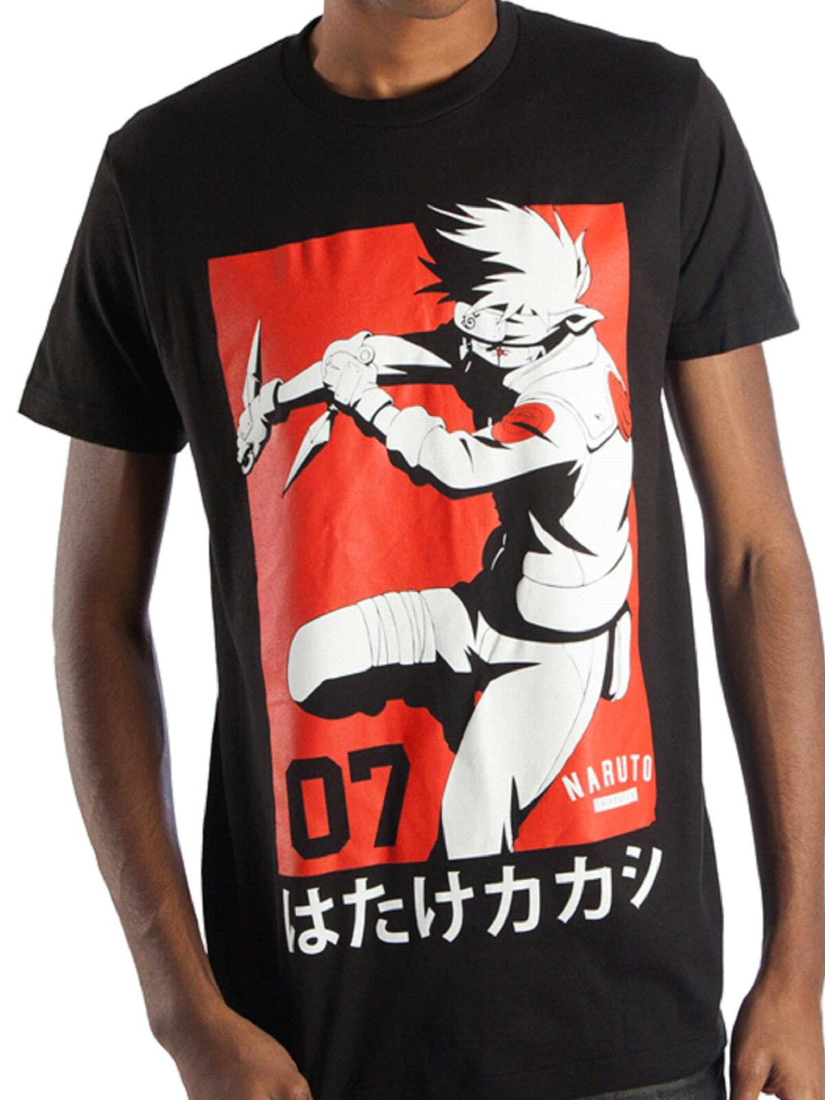 Naruto Kakashi Hatake Team 07 Manga Men s T-Shirt NWT S
