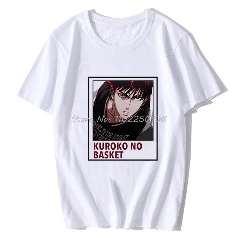 Japan  Anime Kuroko No Basket Funny Print T Shirt Men Harajuku Manga Summer Tops Causal Basketball Cartoon Tee Anime Shirt