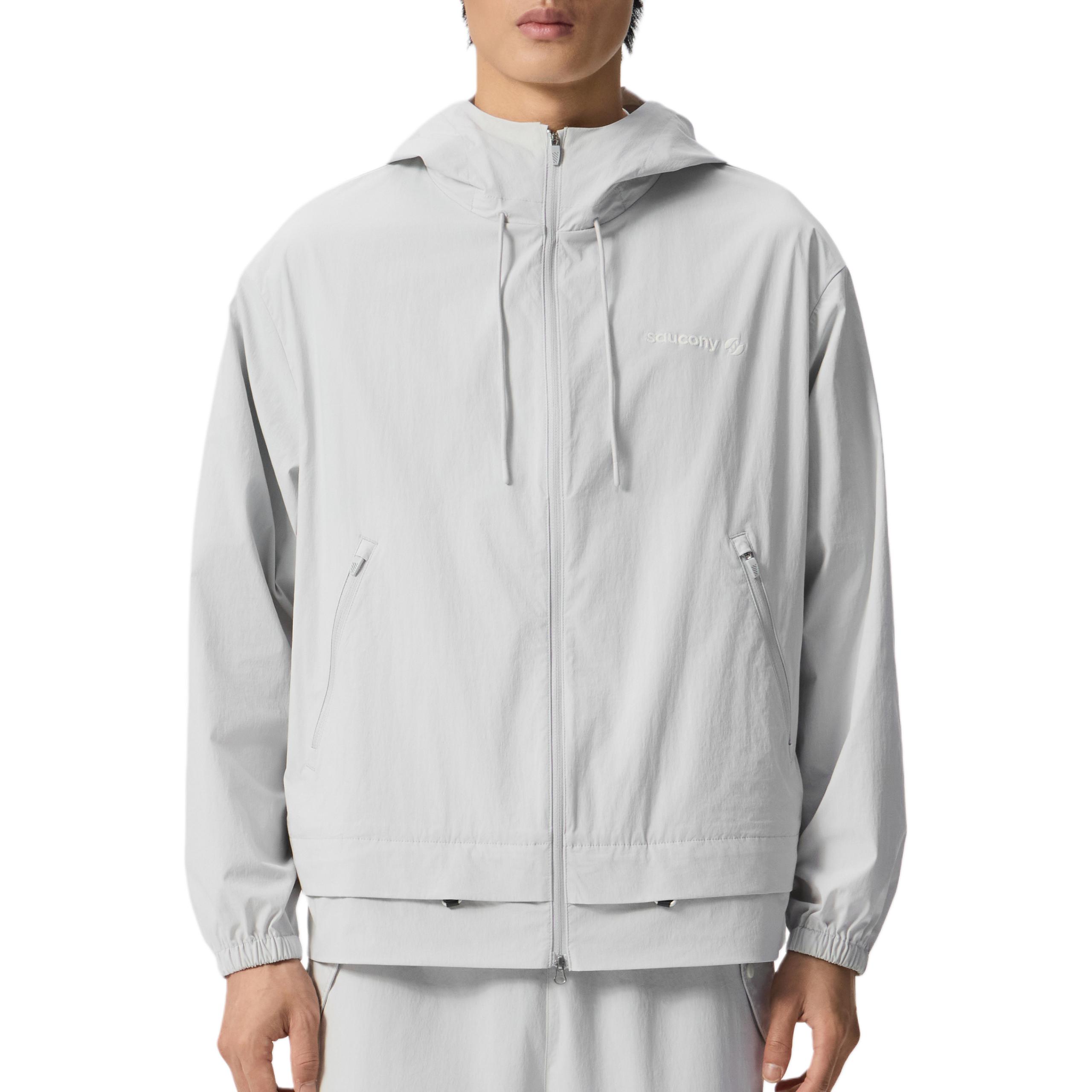 Saucony Og Hooded Zip Long Sleeve Jacket Unisex Jacket SA3269WJ21G-GR271 XS