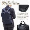 Joya 2-Wege Wasserdichter Lederrucksack Business-Tasche, Marineblau J4830