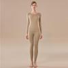 Women's Class A Fleece-Lined Thermal Cashmere Underwear Set - Antibacterial Autumn/Winter Top and Pants.