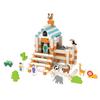 Children'S Educational Space Construction Wooden Toys Colorful Luban Mortise And Tenon Building Block Hut Building Toys