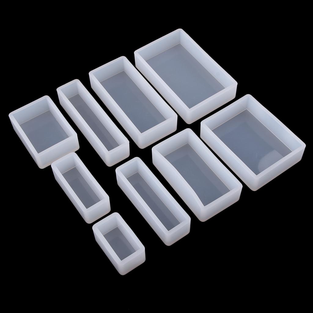 11Set Rectangle / square Silica gel Casting Epoxy Resin Jewelry