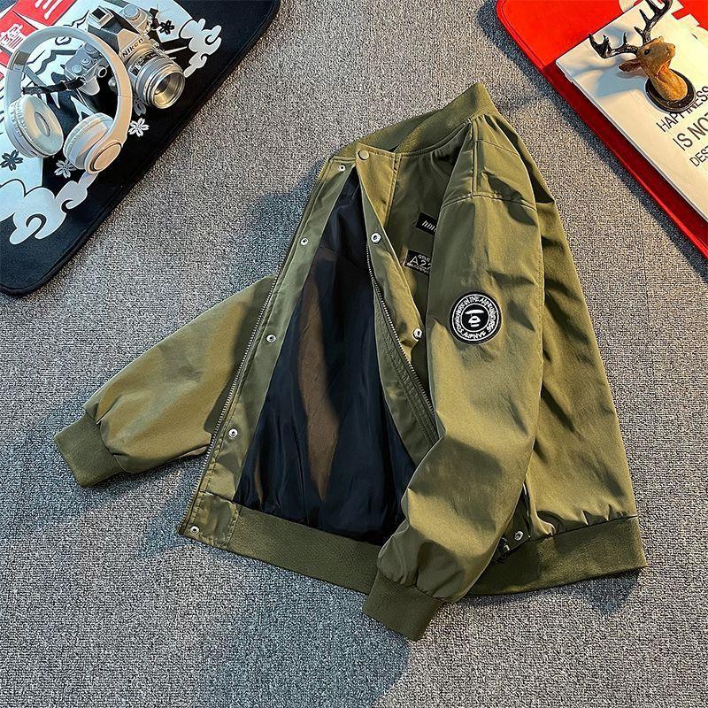 

Американское ретро пальто мужское весенне-осенний тренд универсальная повседневная куртка мужская M