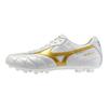 Morelia 2 Japonsko Měkké Pohodlné Odolné Lehké Fotbalové Kopačky Unisex Tenisky Bílá Platina P1GA260350