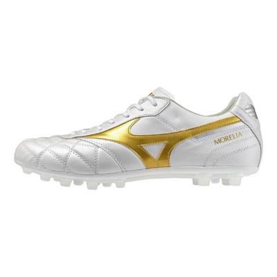 Morelia 2 Japón Zapatillas de Fútbol Suaves Cómodas Duraderas Ligeras Unisex Blanco Platino P1GA260350