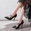 Women Shoes Pumps Fashion High Heels Shoes Ankle Strap Buckle Pumps Women Wedding Shoes Ladies Stiletto Women Heels 32-43