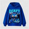 Children's Korean Wave Fashion Casual Tops KPop Demon Hunter Rumi Derpy Cartoon Girls Boy Hooded Sweatshirt War Kids Outfits Gif
