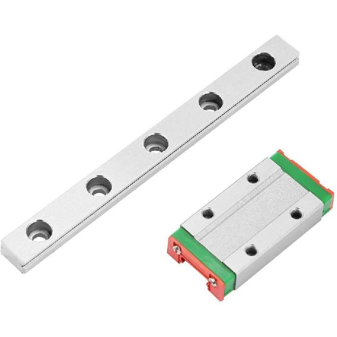 Guia de Movimento Linear, 100mm×9mm MGN9H Aço Rolamentado Miniatura Guia Linear Trilho + Bloco Deslizante Carro Usado para Equipamento Automático, etc