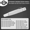 Exterior Chrome Door Handle Front Left Driver Side | Replacement For 2007-2013 Chevy Silverado Suburban Tahoe Avalanche GMC Sierra Yukon Cadillac