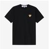 Comme Des Gar Ons Play Goud Hart Wappen T-shirt Ax T216 051