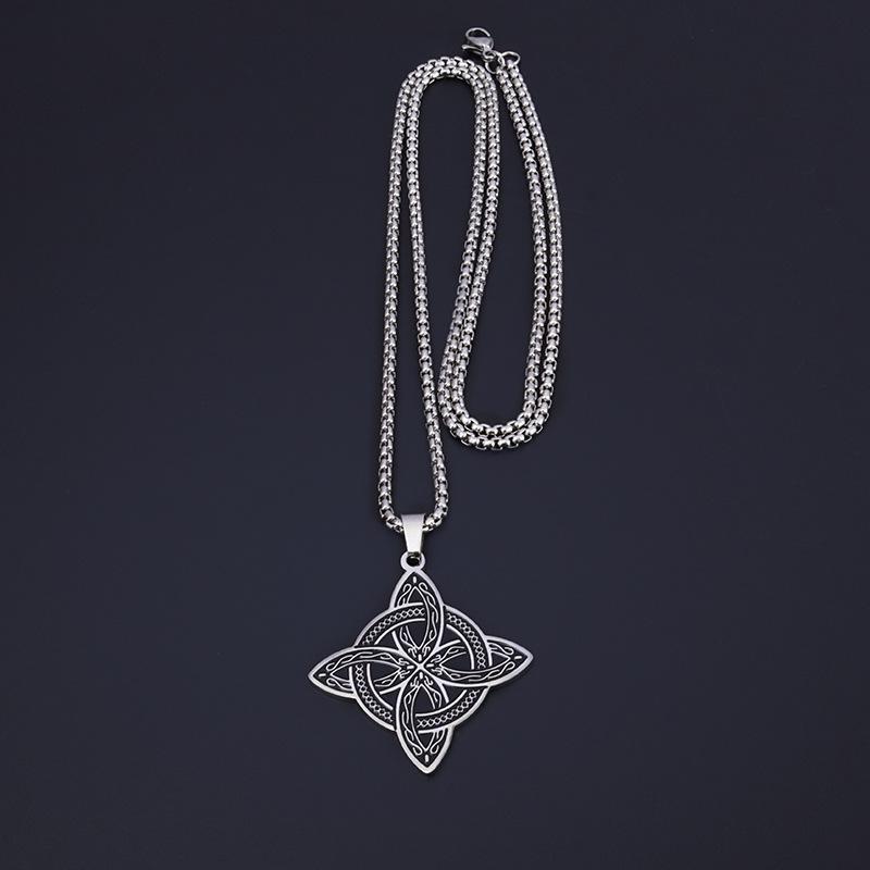 Men's New Jewelry Retro Celtic Knot Trendy Slavic Amulet Pendant Necklace