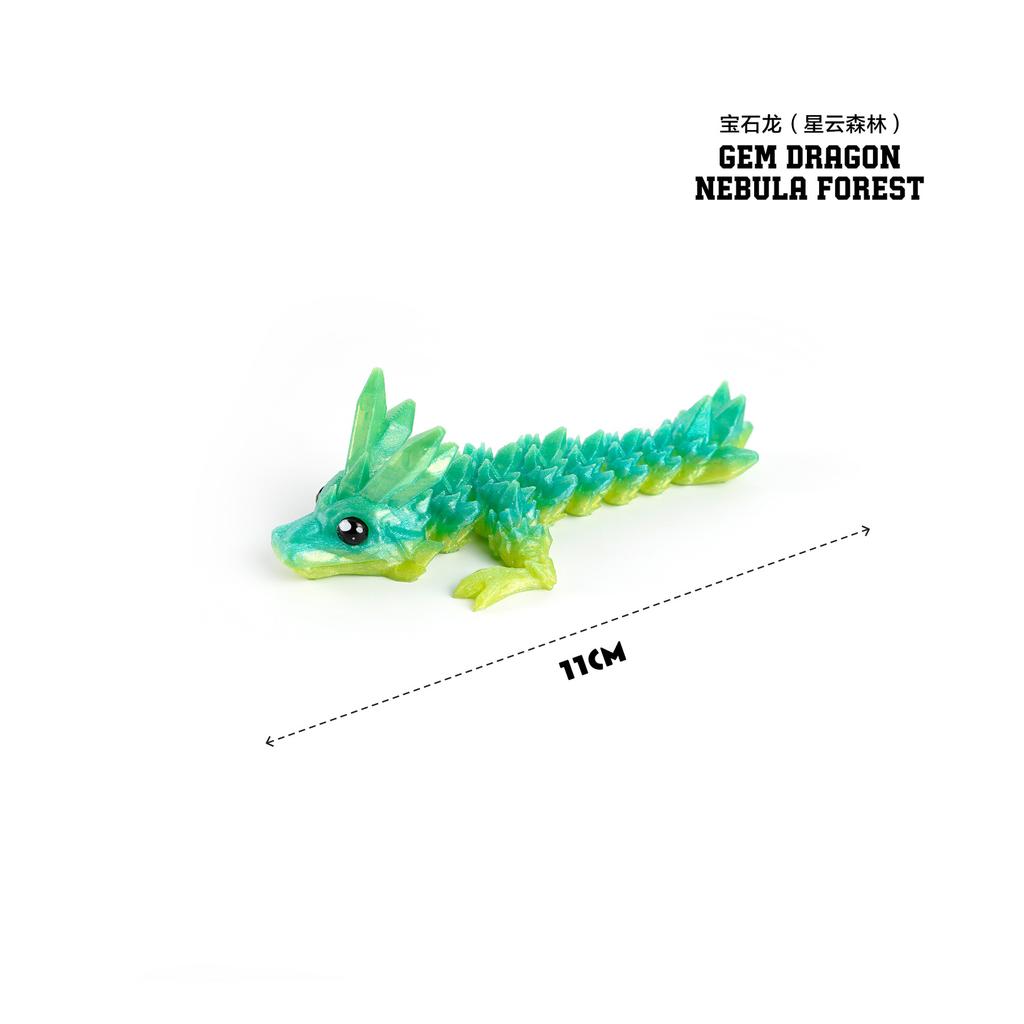 3D Printed Dragon Toys Colorful 3D Flexible Articulated Dragon Toy for Home Desk Decoration Stress Relief Toy for Kids & Adult