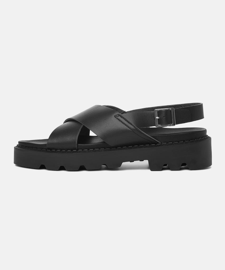 Clayong 5.5Cm Vegan Leather Crossbody Sandals Dublin (Cl0054)