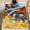 1PC Fire Force  Print Flannel Blanket, High Quality All Seasons, Home Decor, Warmth and Comfort, Perfect for Christmas Gifts