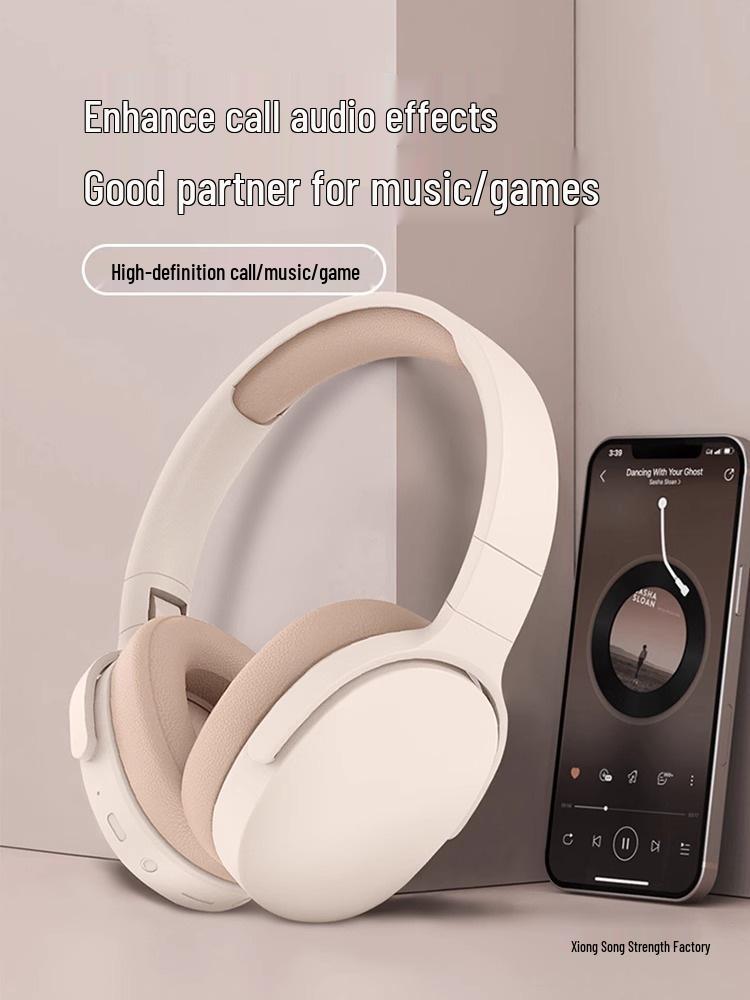 2025 New Model Wireless Over-Ear Bluetooth Noise-Cancelling Headphones for Gaming and Sports