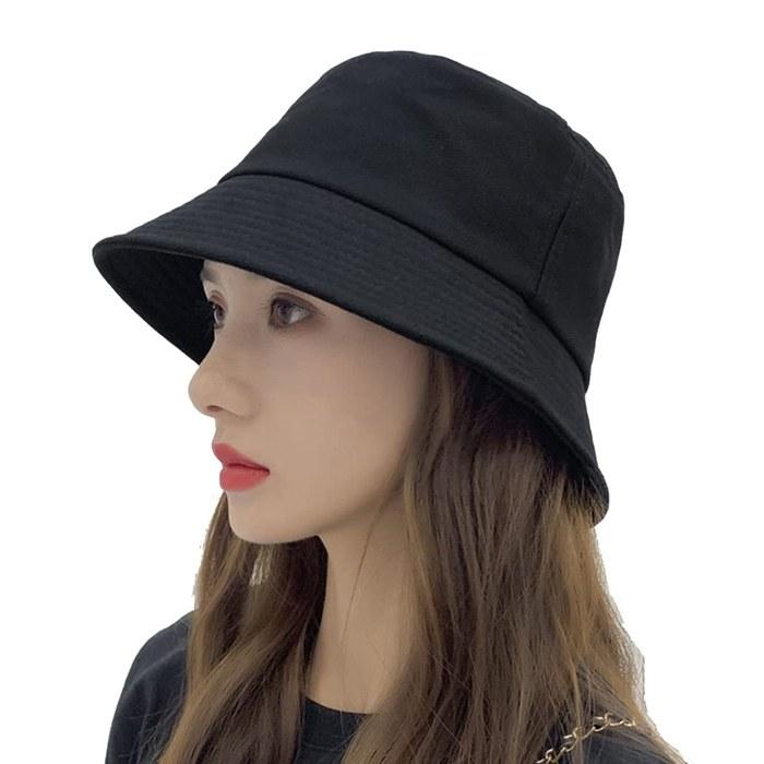 [INSOCUT] Bucket Hat Women's Black (L) 60cm