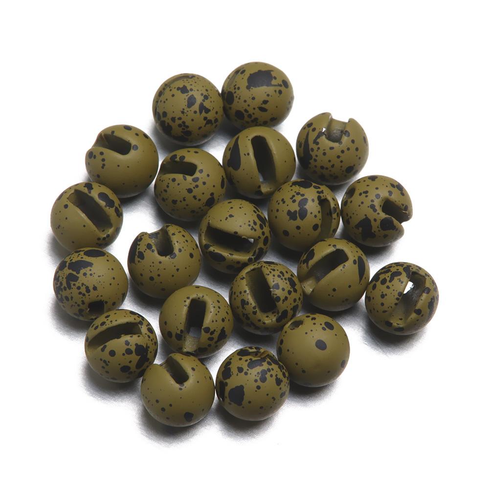 20Pcs/lot 7Colors Nice-Designed Fishing 2.5mm/3.0mm/3.5mm/4.0mm Fly Tying Material Beads Alloy Slotted Bead
