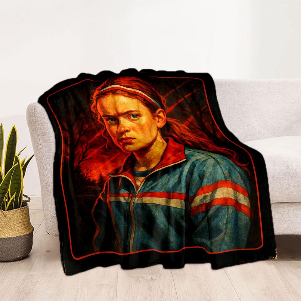Stranger Things Blanket Suitable for sofas,travel, living rooms also a good gift for friends and family Suitable for all seasons.