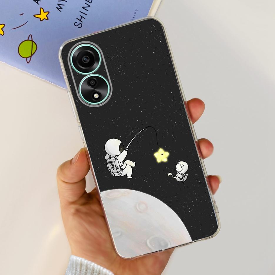 For Oppo A78 4G Case CPH2565 Stylish Painted Cover Soft Silicone Phone Case For Oppo A78 A 78 OppoA78 5G Back Cover Fundas Coque