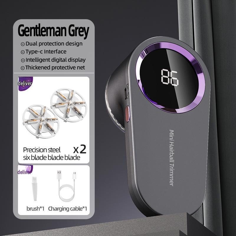 

Портативна бритва для тканини з цифровим дисплеєм та видалення ворсу