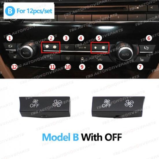 Dashboard Air Condition A/C Heater Button For BMW 5 Series F10 F11 F18 2010-2017