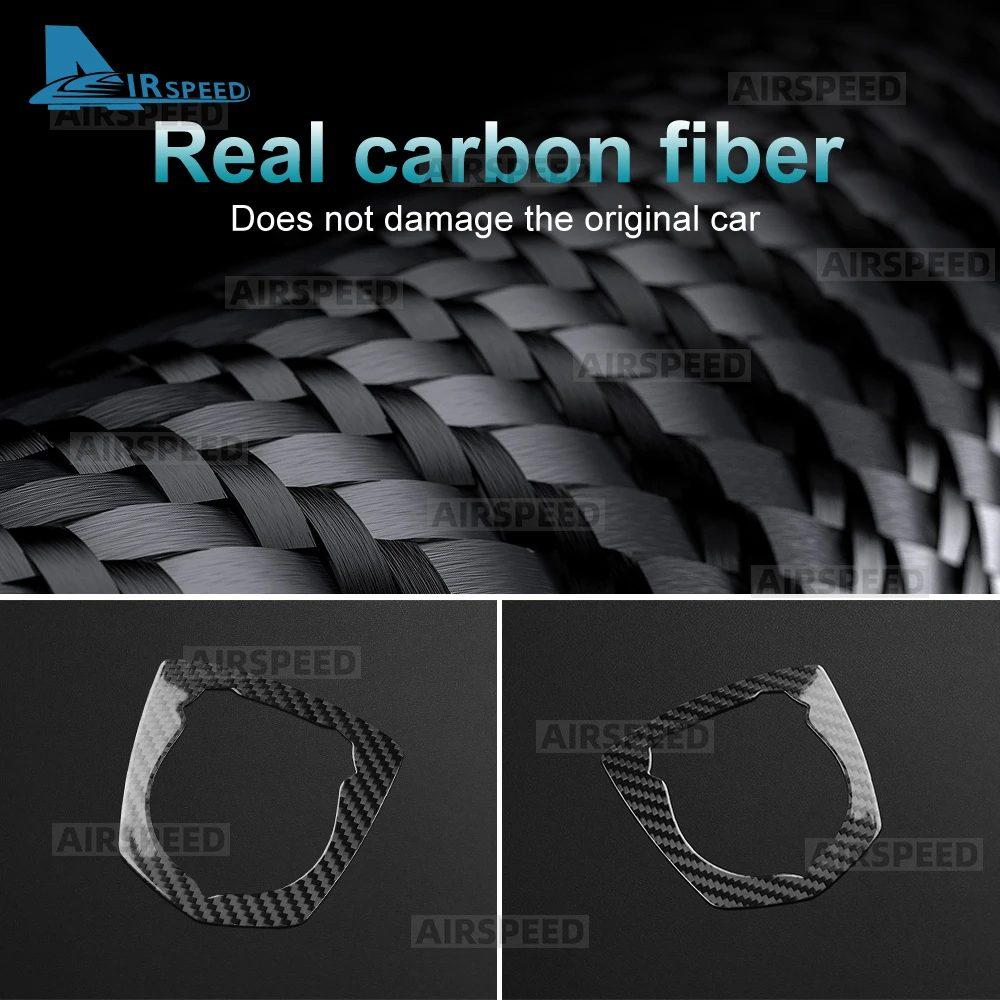 Real Dry Hard Carbon Fiber For Abarth 595 695 2012-2016 2017 2018 2019 2020 2021 2022 2023 2024 Front Badge Whiskers Logo Trim