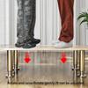  Round Adjustable Furniture Legs 15cm  Steel 250kg Load Capacity Not  Slip Base for Bed Sofa Table