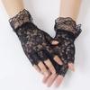 Thin Lace Gloves Half Finger Touch Screen Gloves Summer Sun Protection Gloves  Bride Accessories