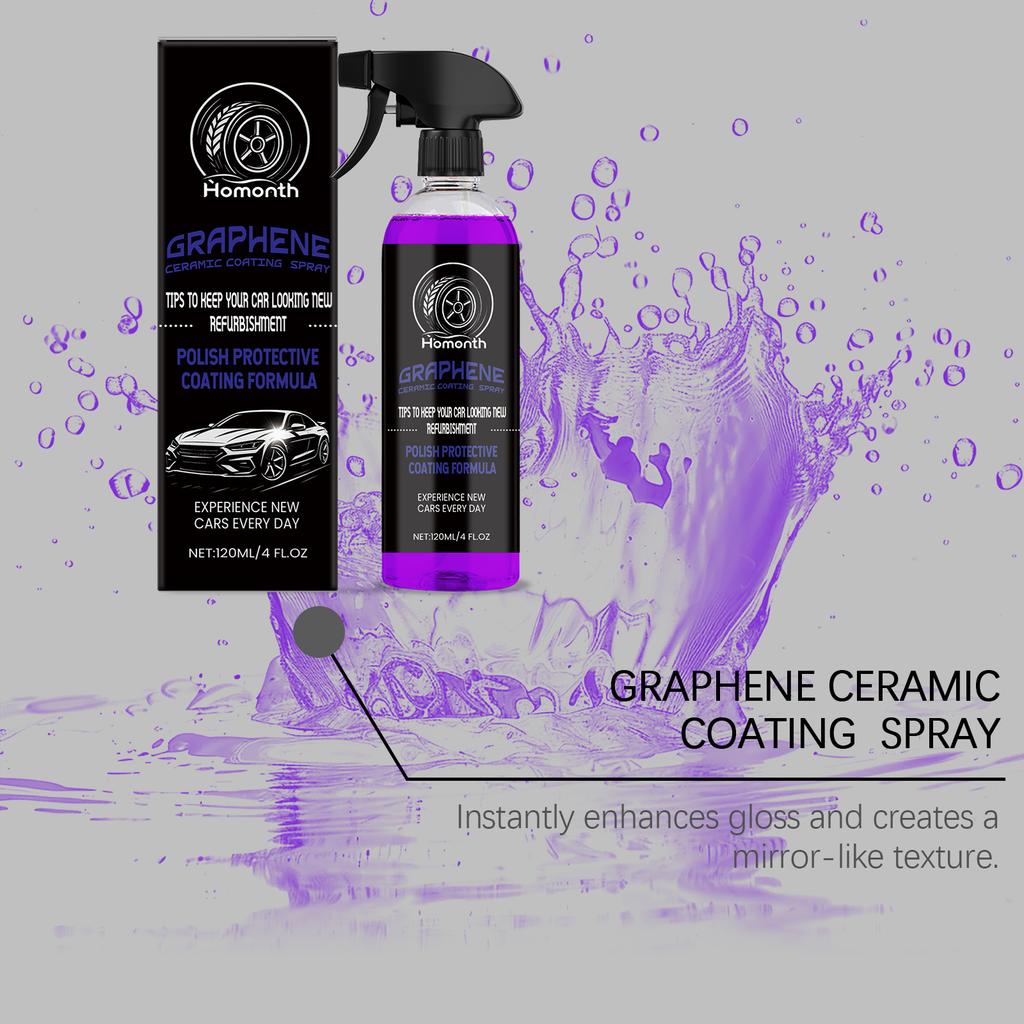 Nano Ceramic Coating Spray for Car Hydrophobic Paint & UV Protection