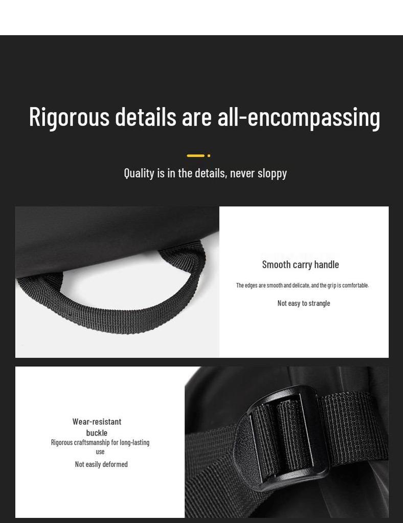 Korean Style Men's Chest & Waist Bag - Simple, Functional, Fashionable, and Spacious