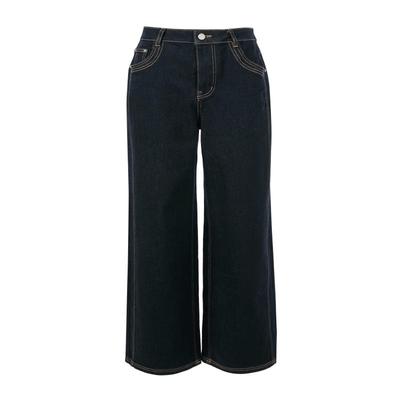 Sancai Women's Mid-Waist Straight Leg Denim Jeans