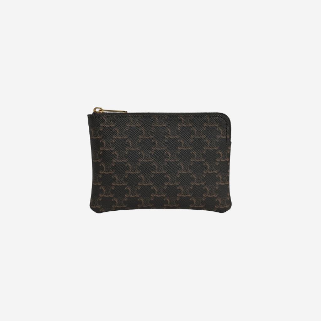 Celine Coin And Card Pouch Black Men Pouches 10C662BTA-38NO