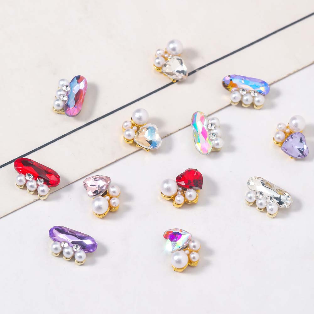 

Любовь Сердце 3D Сверла Для Ногтей Жемчуг Стразы Для Ногтей Сердце Украшения Для Ногтей Украшения Для Ногтей