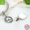 Yinziyun S925 Sterling Silver Clover Pendant Charm Beads SCC039