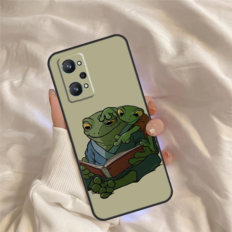 Cute Frog Cartoon Case For Realme C55 C71 C75 C61 C53 C33 C63 C51 C65 C67 11 12 13 14 15 Pro Plus GT6 GT7 Pro