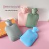 Explosion-Proof Thickened PVC Hot Water Bottle with Plush Cover for Abdomen and Waist Warmth