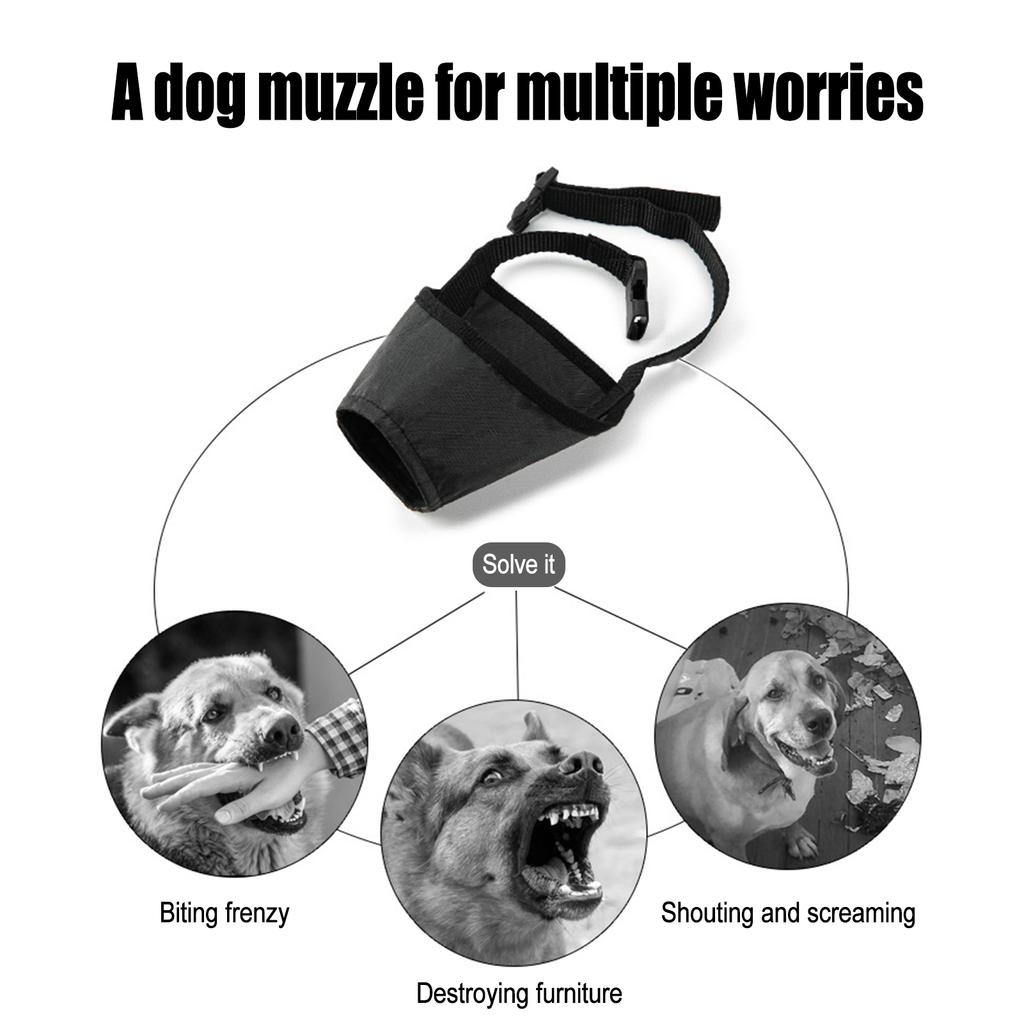 Dog Muzzle Dog Mouth Cover Anti Bite Anti Misuse Dog Mouth Cover Waterproof Dog Stop Barker
