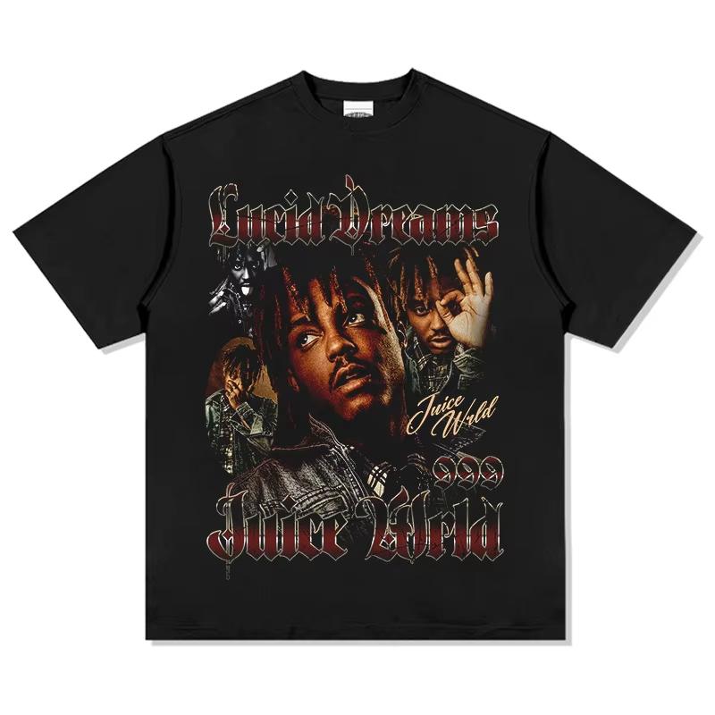 Juice WRLD Lucid Dreams Graphic TShirt Unisexs Womens Oversized Premium Cotton Vibrant Music Fashion Crew Neck Short Sleeve S