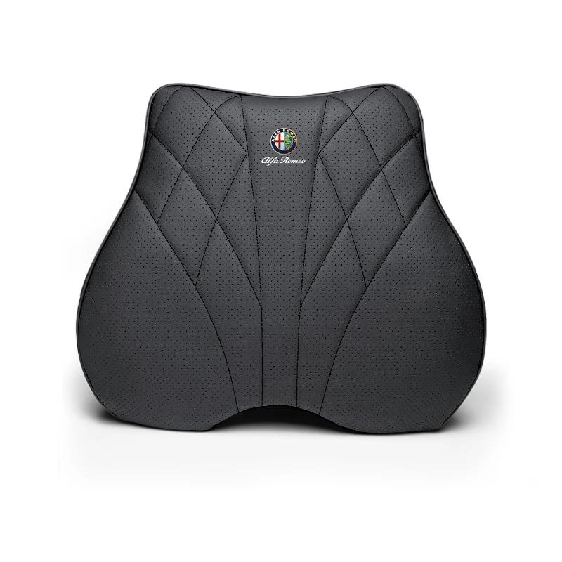 Car Stickers For Alfa Romeo Memory Cotton Car Headrest Lumbar Support Auto Neck Pillow Seat Covers For Alfa Romeo Giulietta Mito
