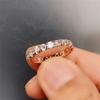 Finger Ring for Women Shiny Cubic Zirconia Delicate Female Accessories Versatile Jewelry Gifts