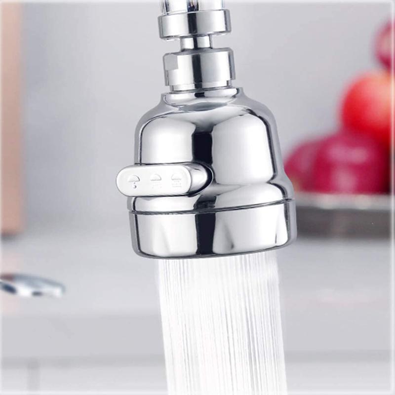 360 Degree Swivel Kitchen Faucet Aerator Adjustable Dual Mode Sprayer Filter Diffuser Water Saving Nozzle Bath Faucet Connector