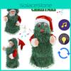 Papai Noel Árvore de Natal Brinquedo Musical Para Crianças Dançando E Cantando Boneca de Pelúcia Rotativa